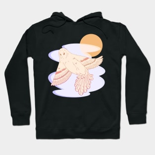 Moon lit barn owl Hoodie